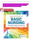 Test Bank for Davis Advantage Basic Nursing&colon; Thinking&comma; Doing&comma; and Caring&comma; 3rd Edition by Leslie S&period; Treas&comma; Karen L&period; Barnett & Mable H&period; Smith &vert; Complete Chapters 1-41 &vert;Questions & Answers with NCLEX&reg;-Style &vert; Nursing Fundamentals & Clinical Judgment Prep 