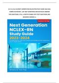 Test bank for Next Generation NCLEX-RN Study Guide 2023-2024&colon; Complete Review &plus; 600 Test Questions and Detailed Answer Explanations &lpar;4 Full-Length Exams&rpar; with test questions and answers graded A&plus;