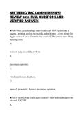 KETTERING TMC COMPREHENSIVE REVIEW 2026 FULL QUESTIONS AND VERIFIED ANSWERS