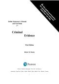 Solution Manual&Testbank for Criminal Evidence&comma; 1st edition By Robert M&period; Donley IMTB&lowbar;Donley&period;pdf