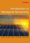 Solution manuals for Introduction to Managerial Accounting 7th Canadian Edition By Peter C&period; Brewer