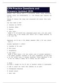 CPN Practice Questions and Answers Updated 2026