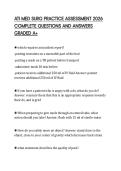 ATI MED SURG PRACTICE ASSESSMENT 2026 COMPLETE QUESTIONS AND ANSWERS GRADED A&plus;