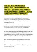LDR 201S NCOA PROFESSIONAL KNOWLEDGE CHECKS EXAMINATION 2026 FULL QUESTIONS WITH EXPERTLY DEVELOPED PRECISE CORRECT ANSWERS SUCCESS GUARANTEED GRADED A&plus;