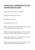 NSG320 EXAM 1 COMPREHENSIVE TEST 2026 QUESTIONS AND SOLUTIONS