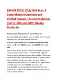 SIMNET EXCEL 2025&sol;2026 Exam 3 Comprehensive Questions and Verified Answers &vert; Accurate Solutions &vert; Get it 100&percnt; Correct&excl;&excl; &vert; Already Graded A&plus;