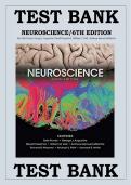 Test bank for Neuroscience 6th Edition with test questions and answers graded A&plus;
