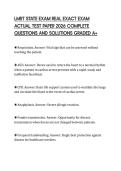 LMRT STATE EXAM REAL EXACT EXAM ACTUAL TEST PAPER 2026 COMPLETE QUESTIONS AND SOLUTIONS GRADED A&plus;