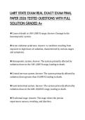 LMRT STATE EXAM REAL EXACT EXAM FINAL PAPER 2026 TESTED QUESTIONS WITH FULL SOLUTION GRADED A&plus;