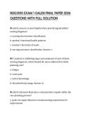 NSG3100 EXAM 1 GALEN FINAL PAPER 2026 QUESTIONS WITH FULL SOLUTION