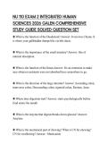 NU 110 EXAM 2 INTEGRATED HUMAN SCIENCES 2026 GALEN COMPREHENSIVE STUDY GUIDE SOLVED QUESTION SET