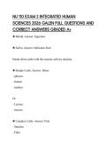 NU 110 EXAM 2 INTEGRATED HUMAN SCIENCES 2026 GALEN FULL QUESTIONS AND CORRECT ANSWERS GRADED A&plus;