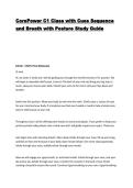 CorePower C1 Class with Cues Sequence and Breath with Posture Study Guide