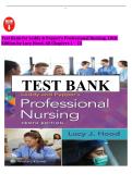 Test Bank for Leddy & Pepper's Professional Nursing&comma; 10th Edition by Lucy J&period; Hood &vert; Complete Chapters 1-22 &vert; Questions & Answers with NCLEX&reg;-Style &vert; BSN & RN Transition Prep 