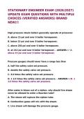 STATIONARY ENGINEER EXAM &lpar;2026&sol;2027&rpar; UPDATE EXAM QUESTIONS WITH MULTIPLE CHOICES &lpar;VERIFIED ANSWERS&rpar; BRAND NEW&rpar;&excl;&excl;