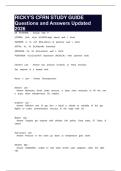 RICKY'S CFRN STUDY GUIDE Questions and Answers Updated 2026