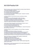 IAI CCSI Practice 9&period;24&period; Questions and Answers 100&percnt; Correct