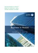Full Test Bank Business in Action 10th Edition by Courtland L&period; Bovee and Thill &vert; Complete Chapters 1&ndash;16 &vert; Verified Questions & Answers &vert; Detailed Rationales &vert; Updated Version