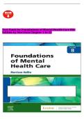 Test Bank for Foundations of Mental Health Care&comma; 8th Edition by Michelle Morrison-Valfre &vert; Complete Chapters 1-33 &vert; Questions & Answers with NCLEX&reg;-Style  &vert; Psychiatric Nursing & LPN&sol;RN Prep 