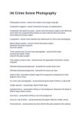 IAI Crime Scene Photography Questions and Answers