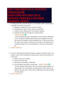 HESI FUNDAMENTALS &lpar;2026&sol;2027&rpar; UPDATE&vert;EXAM QUESTIONS WITH MULTIPLE CHOICES &vert;VERIFIED & REVISED ANSWERS &lpar;NEW&rpar;&excl;&excl;&excl;