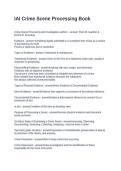 IAI Crime Scene Processing Book&period; Questions and Answers