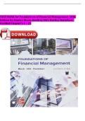 Test Bank for Foundations of Financial Management&comma; 18th Edition by Stanley B&period; Block&comma; Geoffrey A&period; Hirt & Bartley R&period; Danielsen &vert; Complete Chapters 1-21 &vert; Questions & Answers with Step-by-Step Solutions &vert; Corporate Finance & CPA Exam Prep