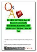 RN HESI Exit Exam V6 2026 &ndash; 110 Questions on Med-Surg&comma; Pediatrics&comma; Pharmacology & Critical Care Exam