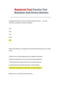Registered Technician Practice Test &ndash; Pesticide Safety & Application