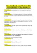 CNA State Boards Exam Questions With  Accurate Solutions 20252026 A&plus; Grade &period;