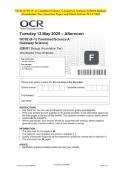OCR GCSE &lpar;9&ndash;1&rpar; Combined Science    2025 &colon; Complete QP & MS Set