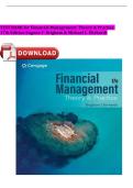 Test Bank for Financial Management&colon; Theory & Practice&comma; 17th Edition by Eugene F&period; Brigham & Michael C&period; Ehrhardt &vert; Complete Chapters 1-24 &vert; Questions & Answers with Step-by-Step Solutions &vert; Corporate Finance & CFA Exam Prep 
