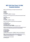 MGT 3332 Final &lpar;Tests 1-3&rpar; With Complete Solutions