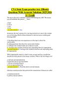 CNA State Boards Exam Questions With  Accurate Solutions 20252026 A&plus; Grade&period; 