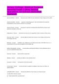 Jersey College -Medical-Surgical Nursing Exam 1 &lpar;Key Terms&rpar; Questions All Solved 2025&sol;2026 Updated&period;