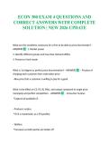 ECON 300 EXAM 4 QUESTIONS AND CORRECT ANSWERS WITH COMPLETE SOLUTION &vert; NEW 2026 UPDATE
