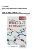 Test Bank - Brown's Evidence-Based Nursing&colon; The Research-Practice Connection&comma; 5th Edition &lpar;Nowak&comma; 2024&rpar;&comma; Chapter 1-19 &vert; All Chapters
