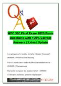 WPC 300 BUSINESS ANALYTICS  EXAM COMPLETE PACKAGE DEAL
