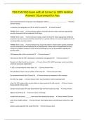 VSO&sol;CSO&sol;FSO Exam with all Correct & 100&percnt; Verified Answers &vert;Guaranteed to Pass