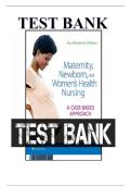 Test Bank Maternity&comma; Newborn&comma; and Women&rsquo;s Health Nursing&colon; A Case-Based Approach 1st Edition 2026 ISBN 9780323856950 O&rsquo;Meara Complete Guide A&plus;