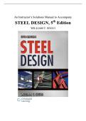 Steel Design &lpar;5th Edition&rpar; &ndash; William T&period; Segui &ndash; Instructor&rsquo;s Solutions Manual for structural steel design problems and solutions