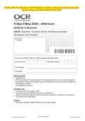 OCR GCSE &lpar;9&ndash;1&rpar; Business J204   2025 &colon; Complete QP & MS Set