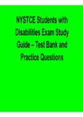 NYSTCE Students with Disabilities Exam &ndash; Study Guide&comma; Test Bank & Practice Questions &lpar;2026 Update&rpar;