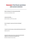 HAZWOPER Final Exam &ndash; Questions with Correct Answers