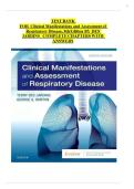 Clinical Manifestations & Assessment of Respiratory Disease 8th Edition &ndash; Des Jardins & Burton &vert; Latest Update 2026 Exam Prep &vert; Test Bank Questions & 100&percnt; Correct Answers