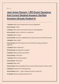Jean Inman Domain 1 &lpar;RD Exam&rpar; Questions And Correct Detailed Answers &lpar;Verified Answers&rpar; Already Graded A&plus;