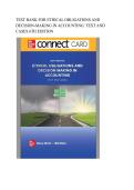 Test bank for Ethical Obligations and Decision-Making in Accounting&colon; Text and Cases 6th Edition fully covered with detailed questions and answers graded A&plus;