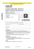 OCR GCSE &lpar;9&ndash;1&rpar; Biology   2025 &colon; Complete QP & MS Set