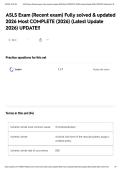 ASLS Exam &lpar;Recent exam&rpar; Fully solved & updated 2026 Most COMPLETE &lpar;2026&rpar; &lpar;Latest Update 2026&rpar; UPDATE&excl;&excl;