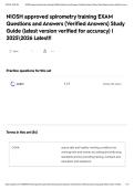 NIOSH approved spirometry training EXAM Questions and Answers &lpar;Verified Answers&rpar; Study Guide &lpar;latest version verified for accuracy&rpar; &vert; 20252026 Latest&excl;&excl;